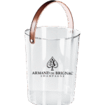 Acrylic Bucket with Leather Handle