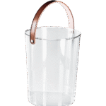 Acrylic Bucket with Leather Handle