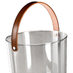 Acrylic Bucket with Leather Handle