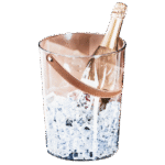 Acrylic Bucket with Leather Handle