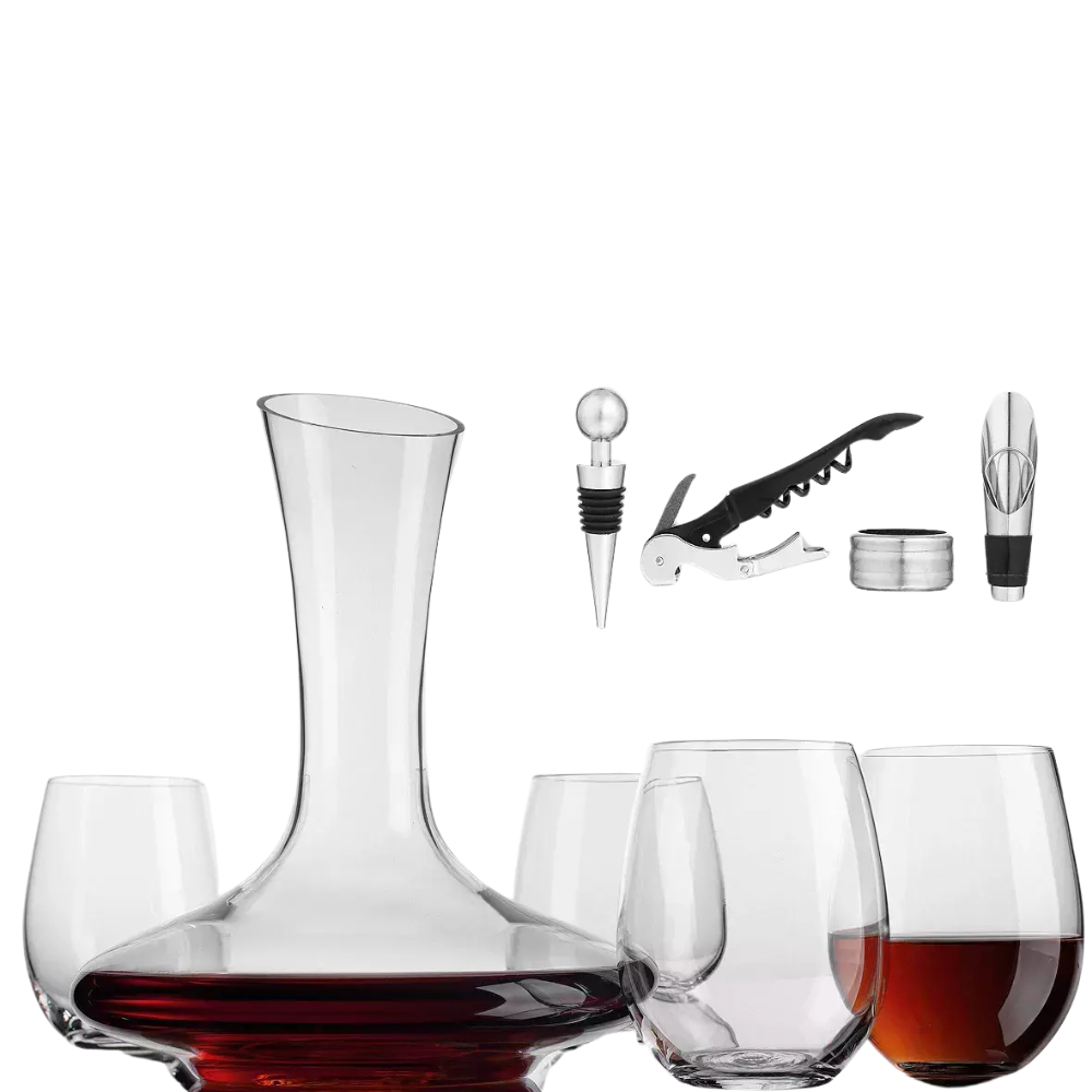 WNG-3430-9-Piece-Wine-Decanter-Set-2 9 Piece Wine Decanter Set
