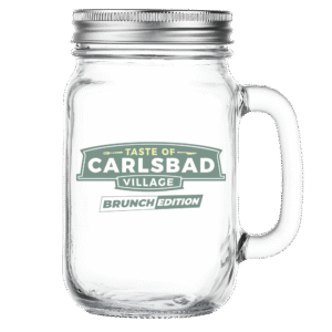 Acrylic Mason Jar with Lid & Handle
