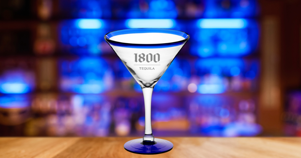 Handblown Mexican Martini Glass