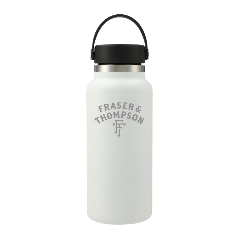 WNG-3785-Hydro-Flask®-Wide-Mouth-32oz-1-White 32oz.Hydro Flask® Wide Mouth Bottle with Flex Cap