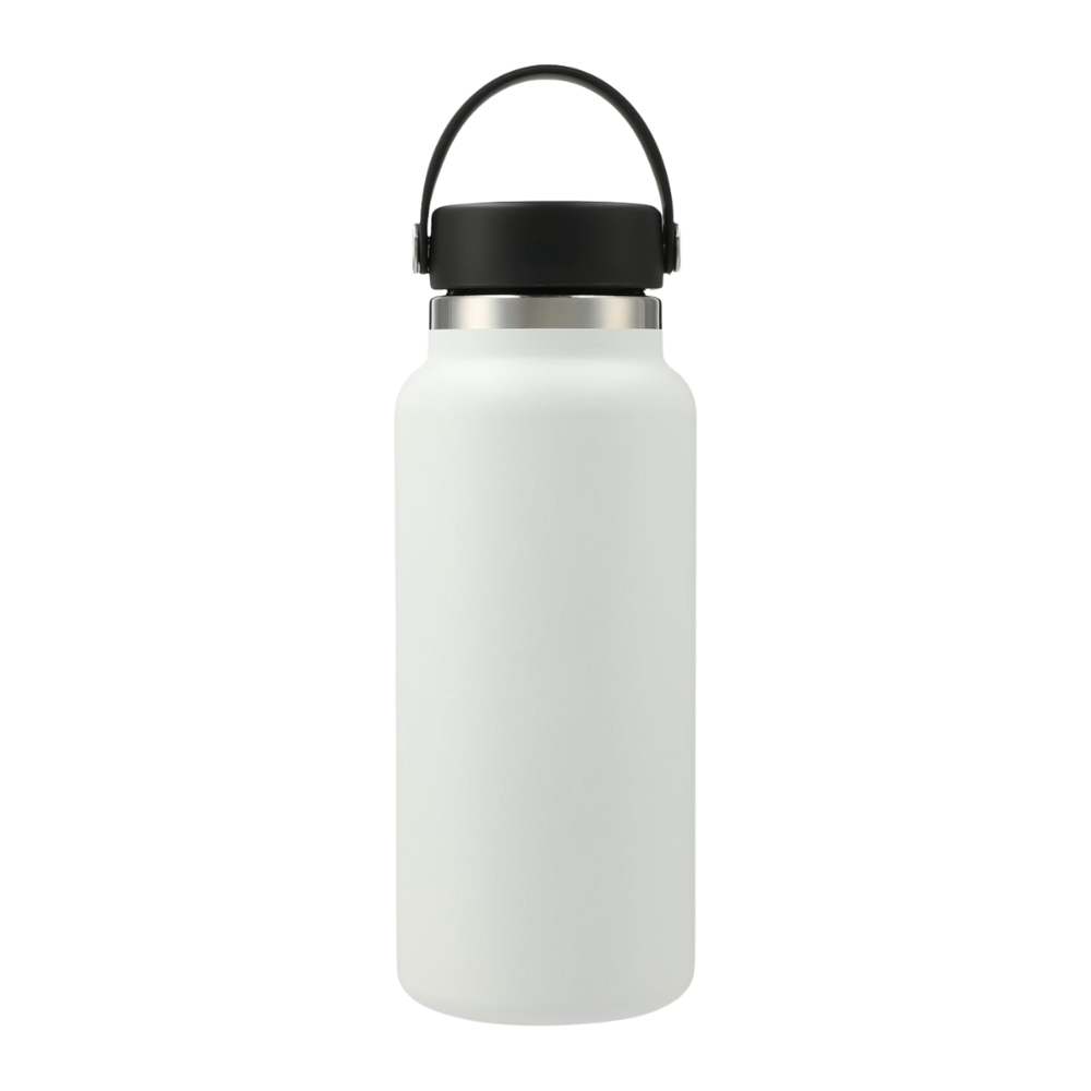 WNG-3785-Hydro-Flask®-Wide-Mouth-32oz-3-White 32oz.Hydro Flask® Wide Mouth Bottle with Flex Cap