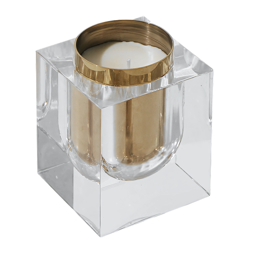 WNG-3804-Acrylic-Candle-3 Acrylic Candle Holder with Candle