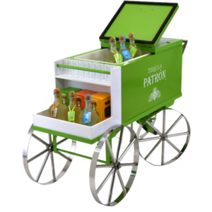 Ice Cream and Drink Cooler Push Cart