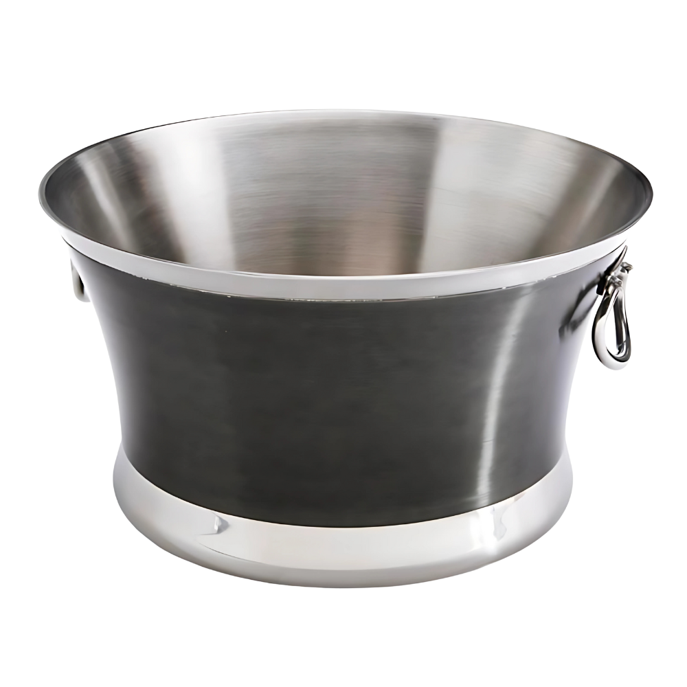 WNG-3831-Steel-Pedestal-Tub-with-Stand-4-Midnight Stainless Steel Pedestal Beverage Tub with Stand