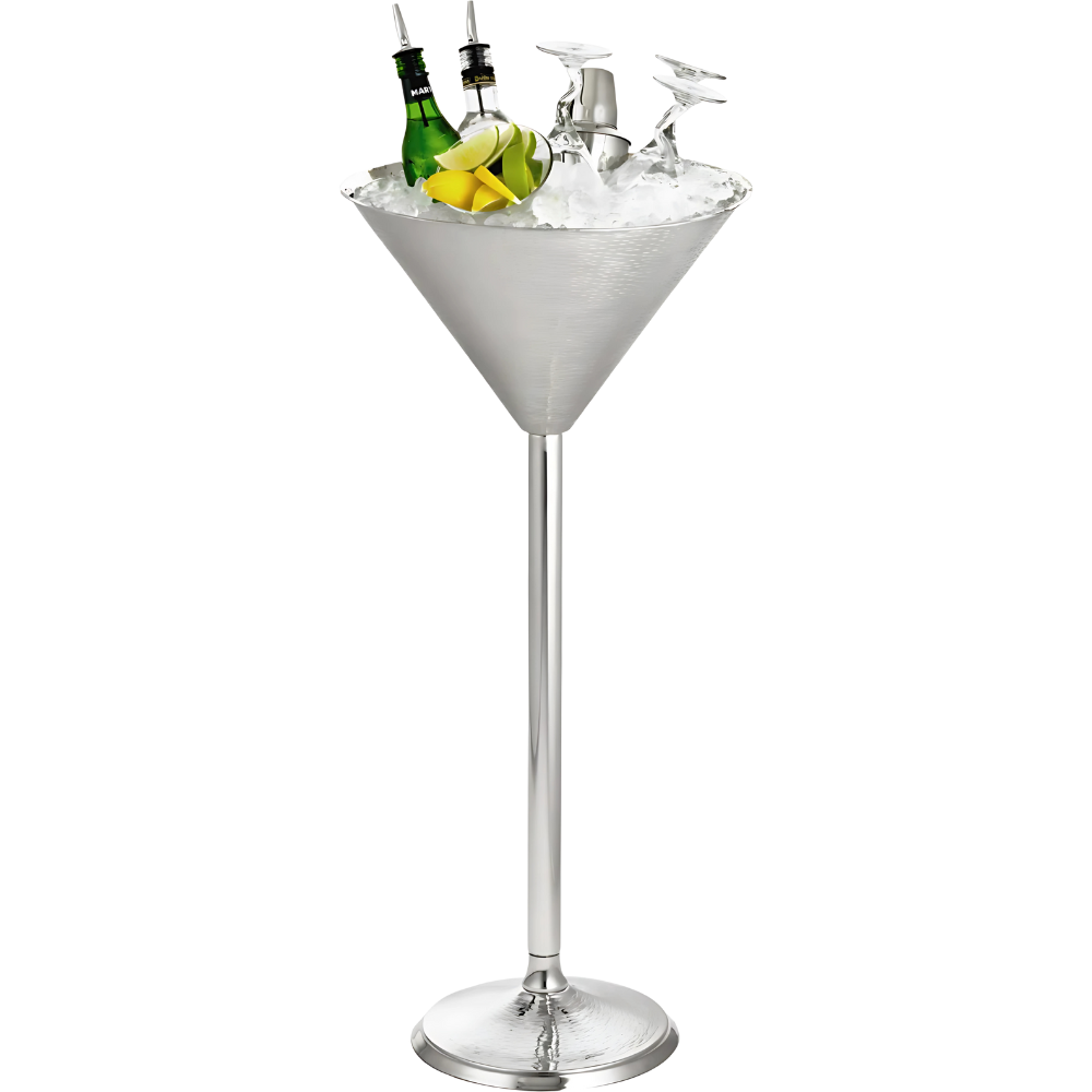 WNG-3843-Martini-Glass-Beverage-Stand-4 Stainless Steel Martini Glass Beverage Stand