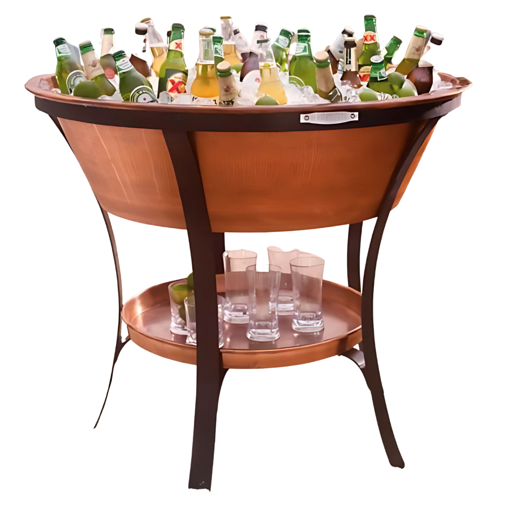 WNG-3846-Copper-Beverage-Tub-and-Stand-3 Copper Beverage Tub and Stand