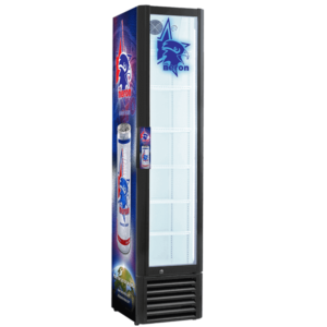 280L Slim Glass Door Fridge