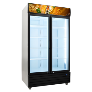 1200L 2-Door Upright Chiller Display