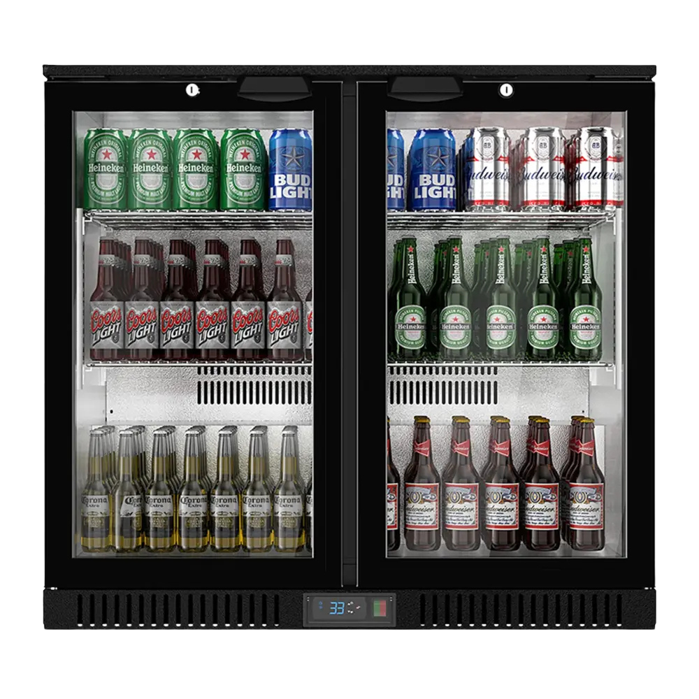 WNG-3958-210L-Bar-Fridge -5 210L 2-Door Back Bar Fridge Cooler Swing Door