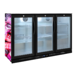 320L 3-Door Back Bar Beer Fridge Swing Door