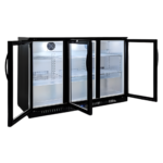 320L 3-Door Back Bar Beer Fridge Swing Door