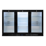 320L 3-Door Back Bar Beer Fridge Swing Door