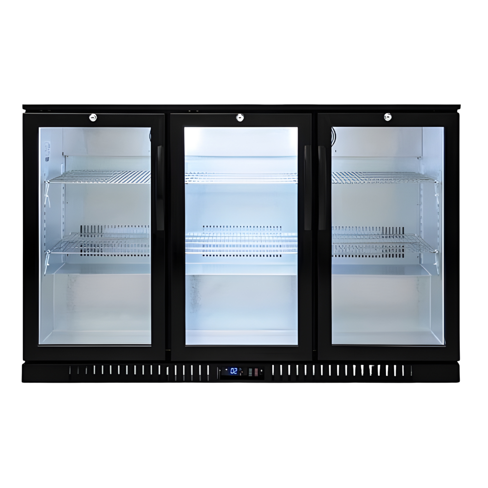WNG-3960-320L-Beer-Fridge-4 320L 3-Door Back Bar Beer Fridge Swing Door