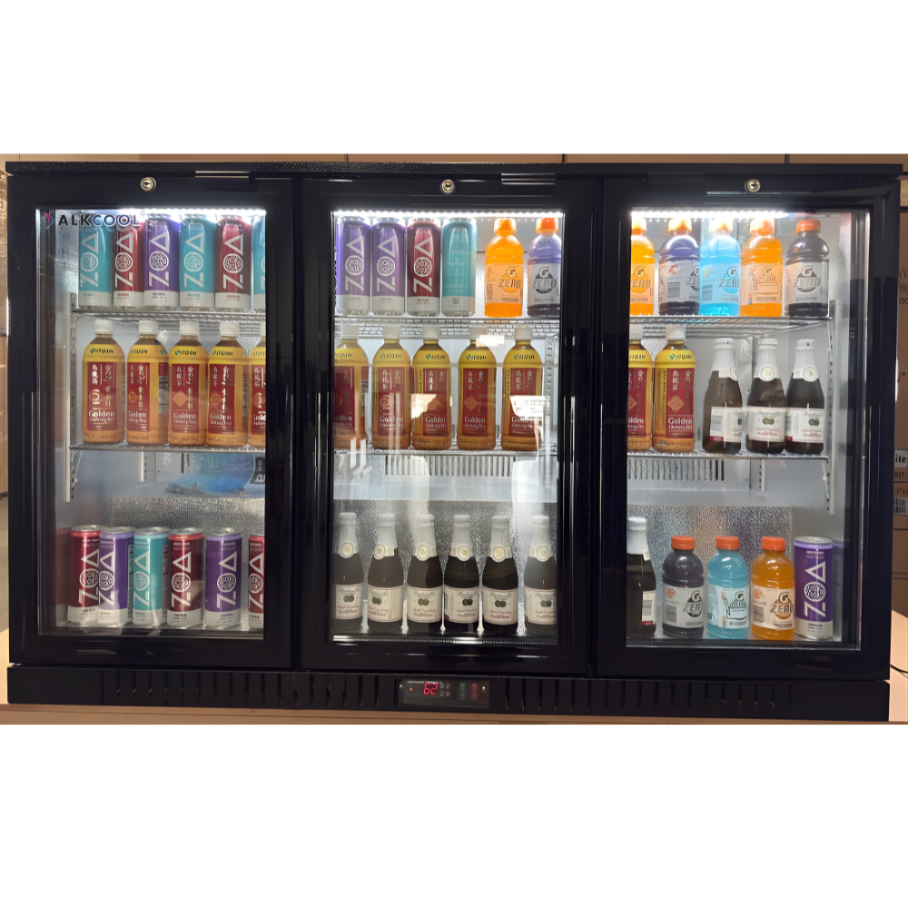 WNG-3960-320L-Beer-Fridge-5 320L 3-Door Back Bar Beer Fridge Swing Door