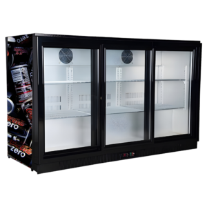 320L Back Bar Refrigerator Sliding Door