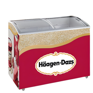 350L Glass Top Freezer