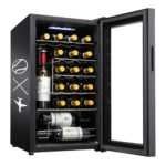 68L 24-Bottle Compressor Wine Cooler with Upright Bottle Storage