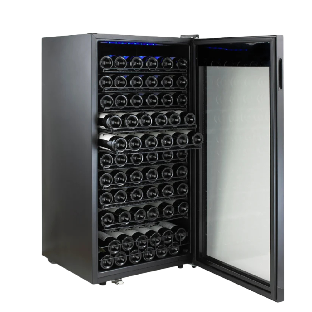 WNG-3998-92-bottle-Single-Zone Free-Standing-Wine-Cellar-2 261L Classic 92-bottle Single-Zone Free-Standing Wine Cellar