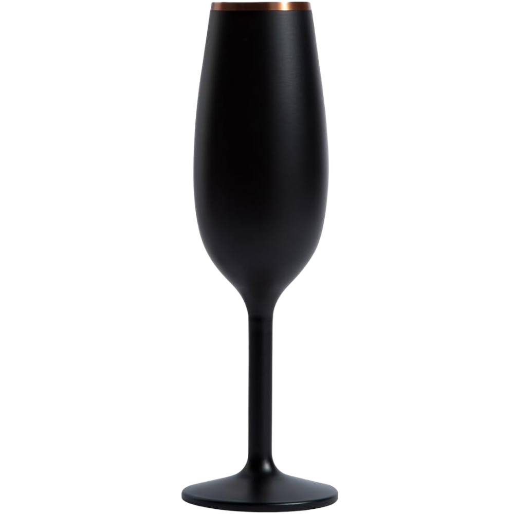 WNG-4013-6oz-Insulated-Flute-8-Black 6oz. Stainless Steel Insulated Wine & Champagne Flute