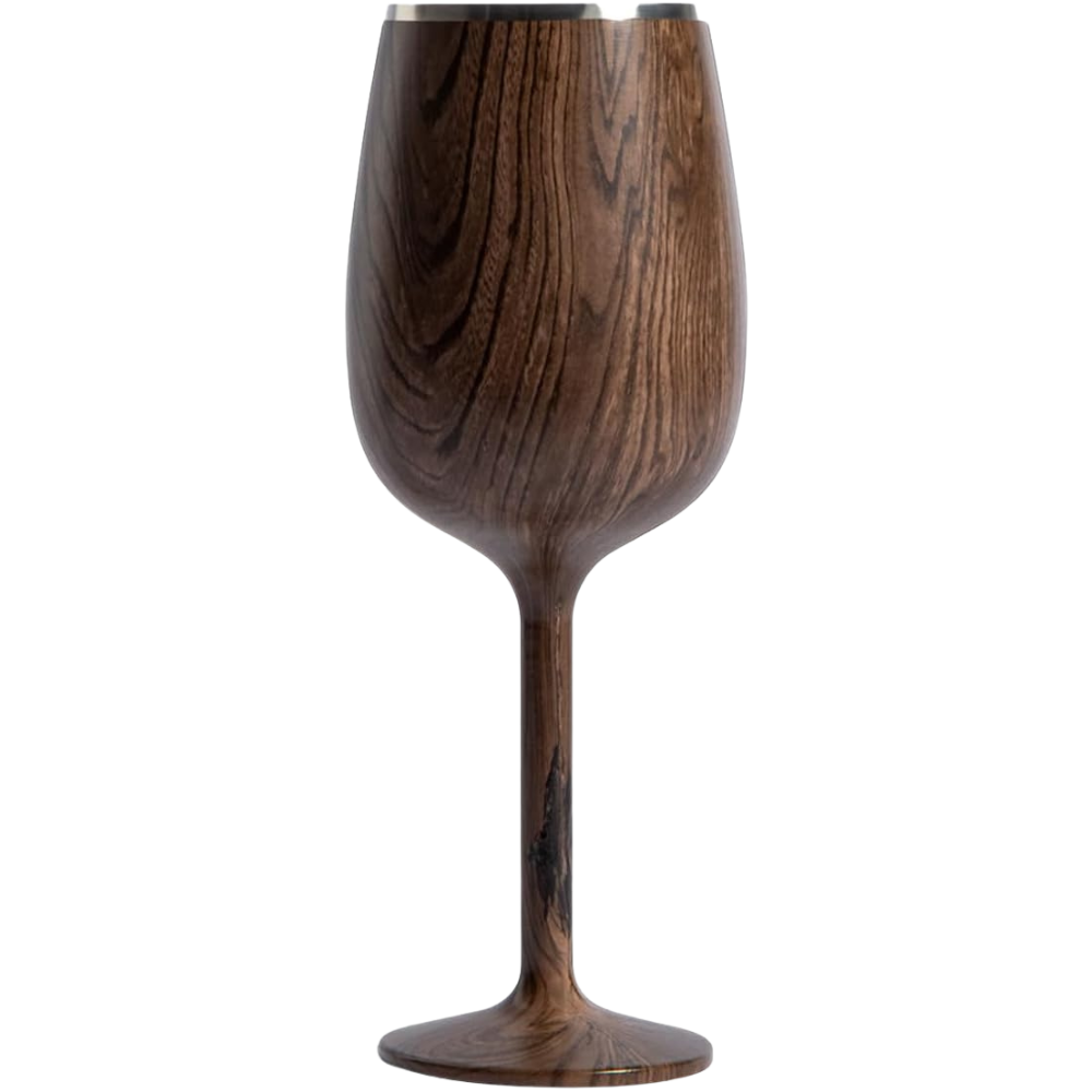 WNG-4014-12oz-Insulated-Wine-Glass-4-Walnut 12oz. Insulated Stainless Steel Wine Glass