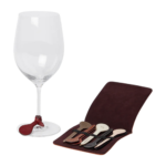 Leather Wine Charms