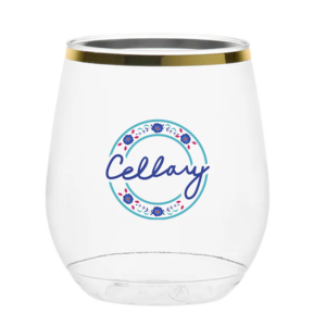 14oz. Vino Gold Rim