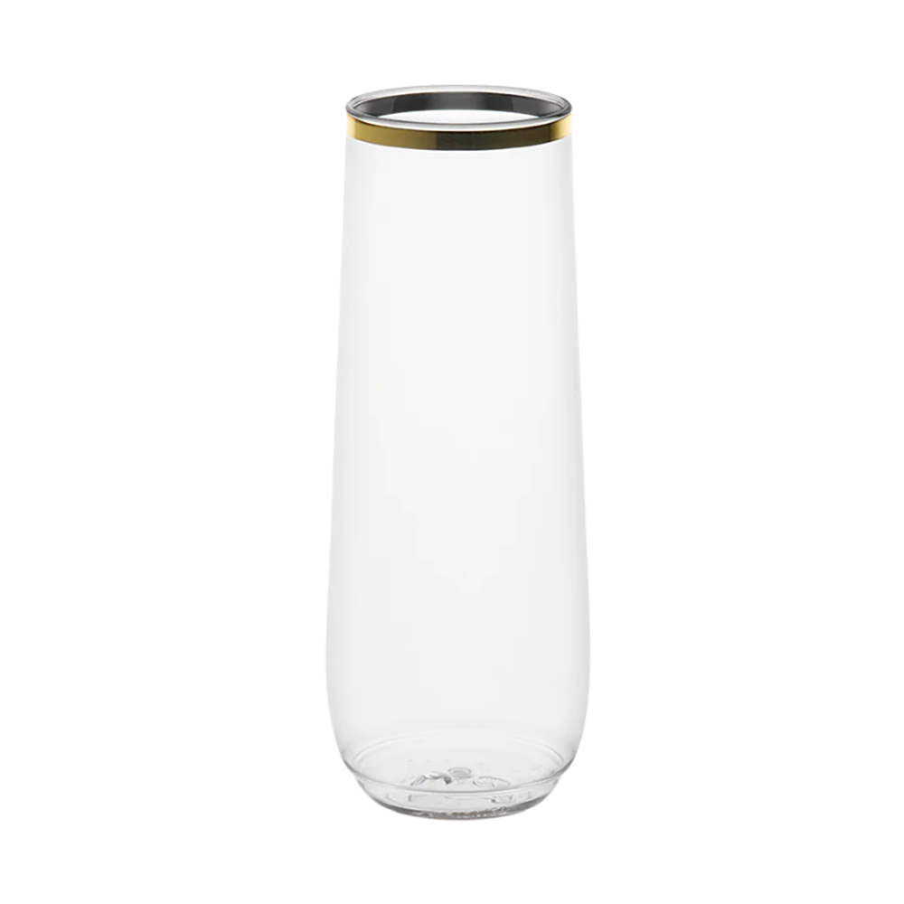 WNG-4051-9oz-Flute-Gold-Rim-2 9oz Flute Gold Rim