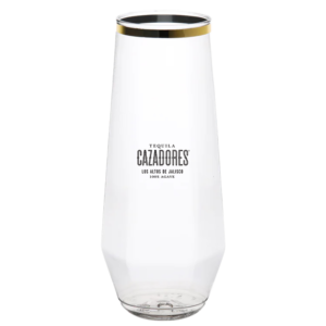 9oz. Diamond Flute Gold Rim
