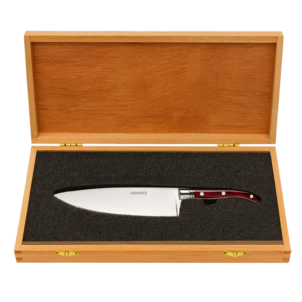 WNG-4058-Laguiole-California-Knife-Set-4 Laguiole California Chef Knife Gift Set with Cutting Board