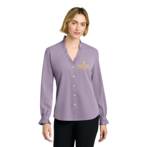 Brooks Brothers® Women’s Long Sleeve Ruffle Collar Blouse