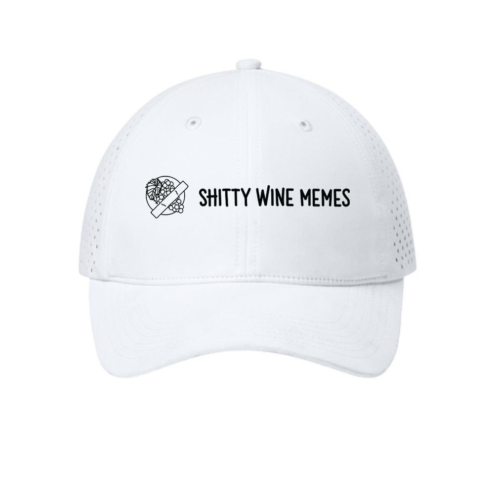 WNG-4262-Port Authority®-UPF-Perforated-Cap-1-White Port Authority® All-Day Performance UPF Perforated Cap
