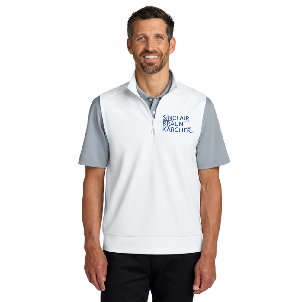 WNG-4263-Port-Authority®-C-FREE®-Double-Knit-1:4-Zip-Vest-1-White Port Authority® C-FREE® Double Knit 1/4-Zip Vest