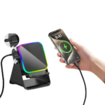 5-in-1 Bluetooth Speaker with Phone Stand