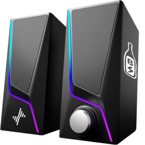 USB Powered PC Speakers with 6 Lighting Modes