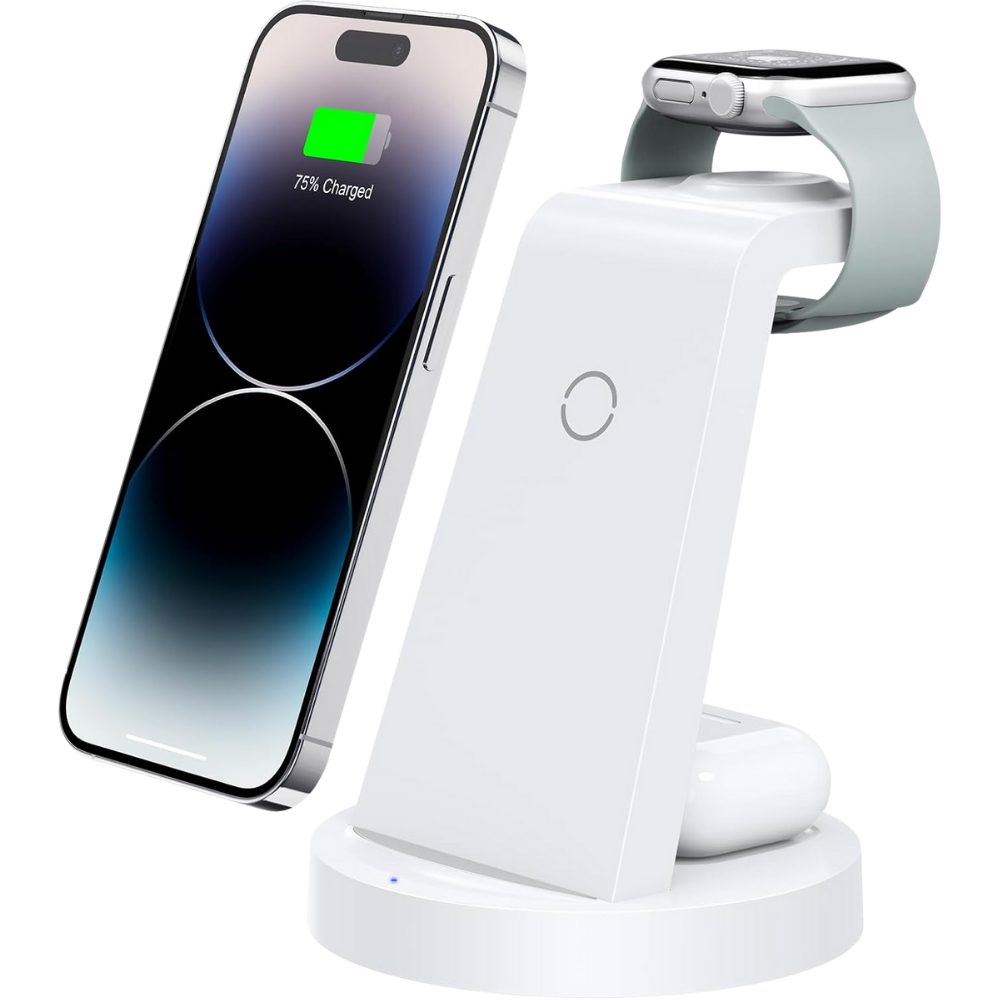 WNG-4117-3-in-1-Wireless-Charging-Station-2-White 3-in-1 Wireless Charging Station for iPhone