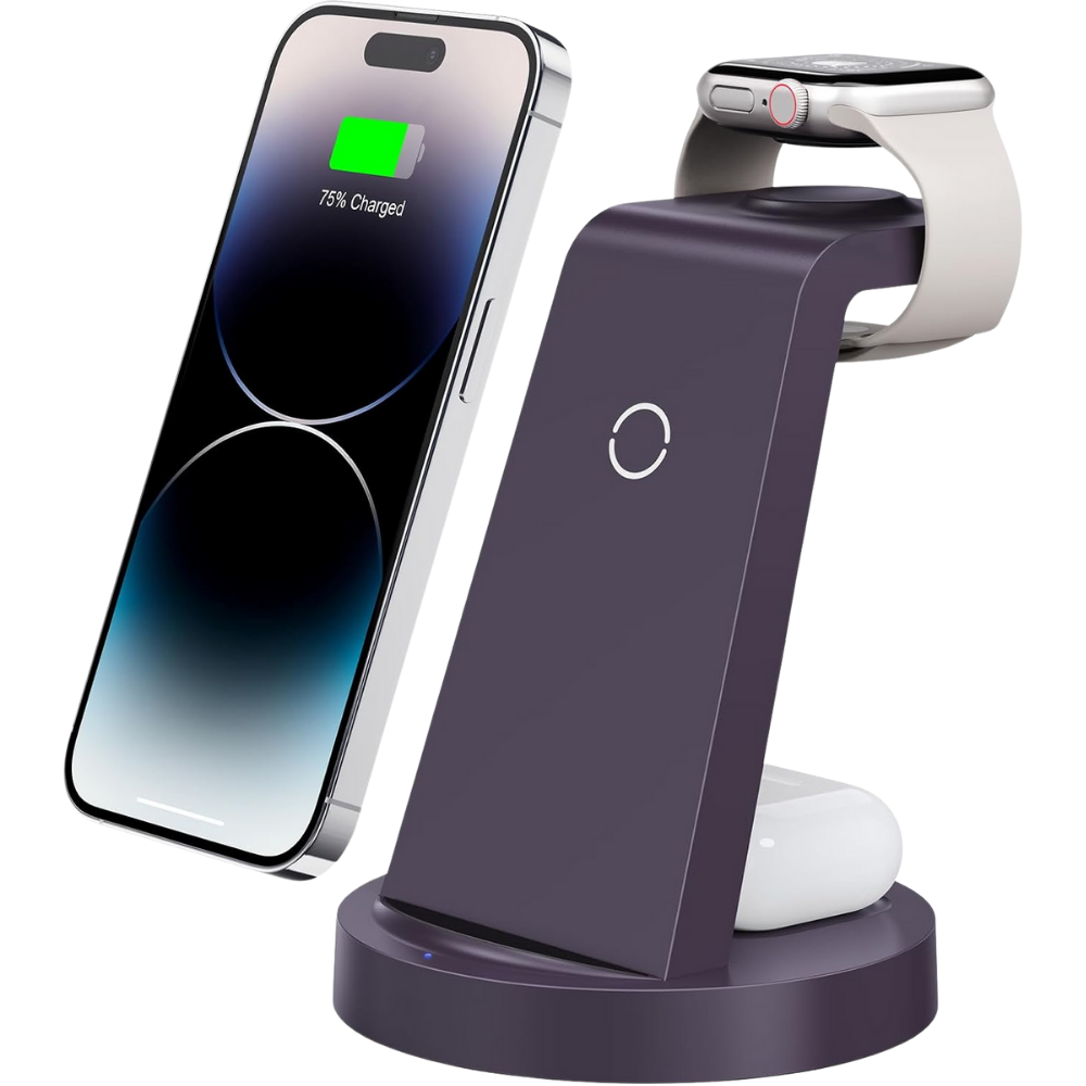 WNG-4117-3-in-1-Wireless-Charging-Station-3-Purple 3-in-1 Wireless Charging Station for iPhone