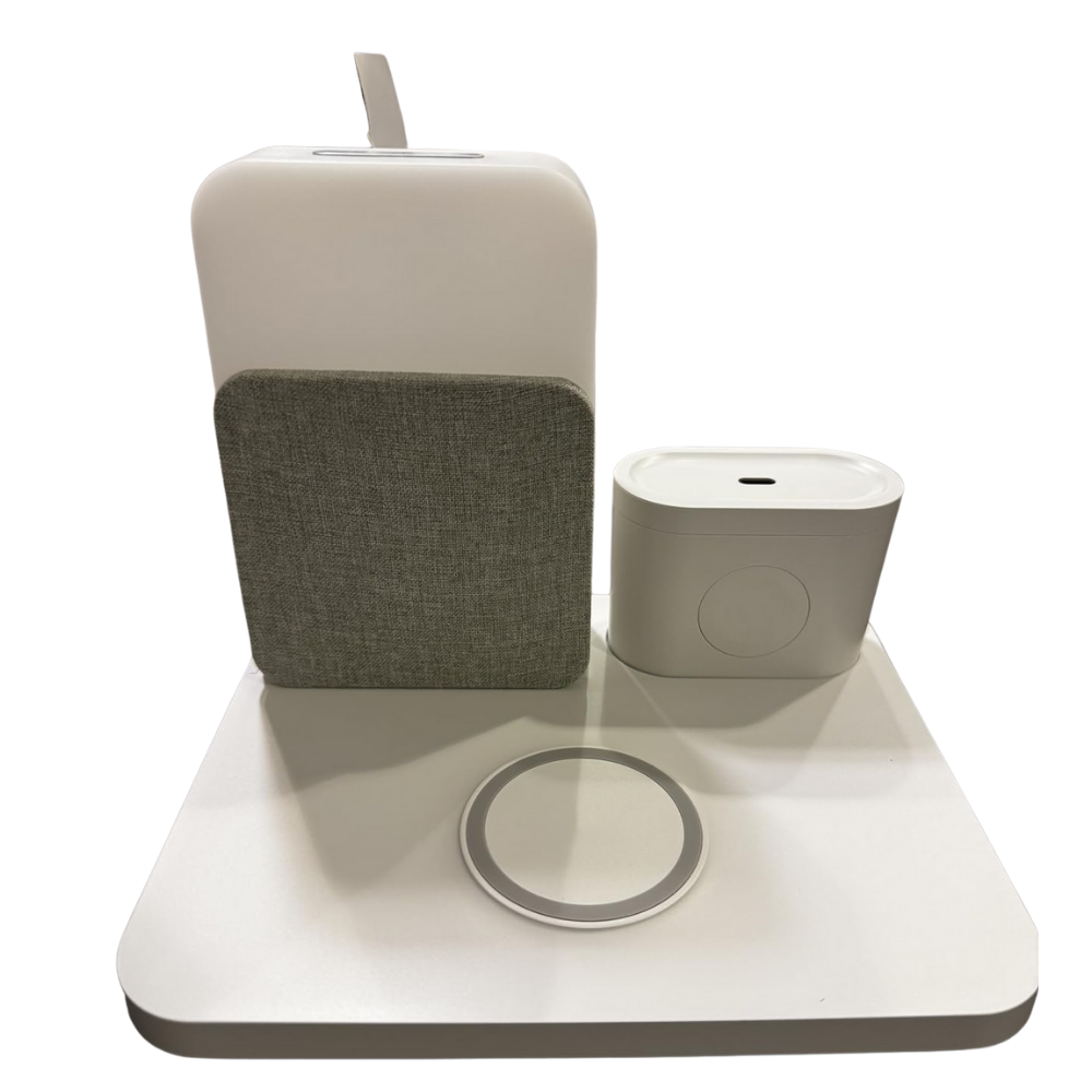 WNG-4120-Alarm-Clock-Charging-Station-2-White 7-in-1 Wireless Alarm Clock Charging Station