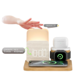 7-in-1 Wireless Alarm Clock Charging Station