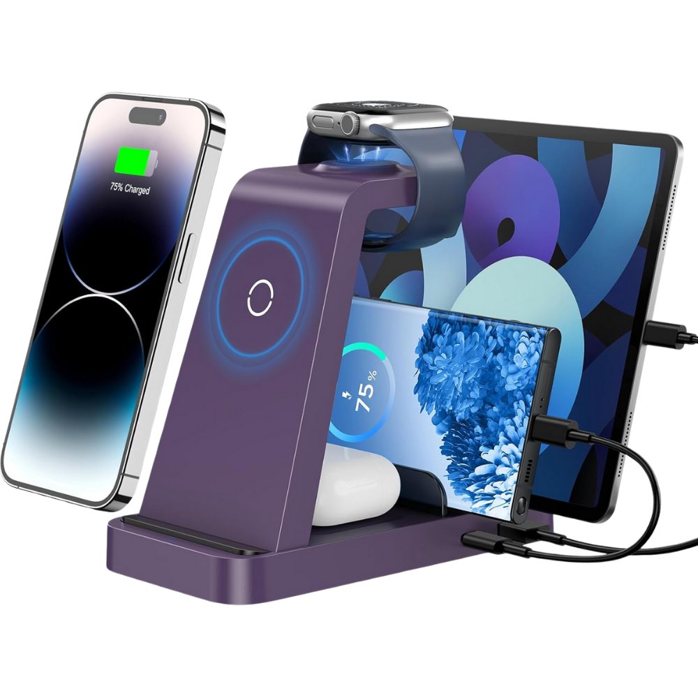 WNG-4121-5-in 1-Multi-Device-Charger-6-Purple 5-in 1 Multi-Device Charger