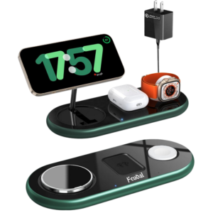 Upgraded 3-in-1 Charging Station for Apple Devices