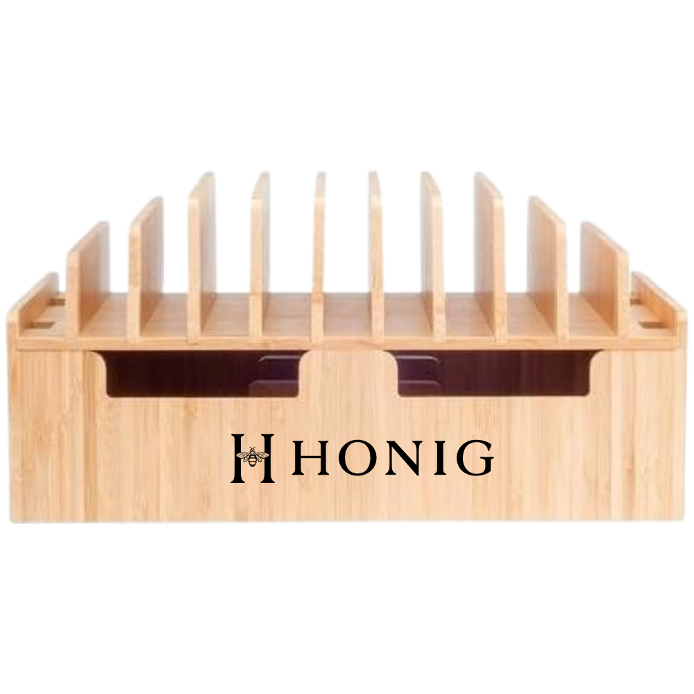 WNG-4127-Bamboo-10-Port-Charging-Station-&-Organizer-2 Bamboo 10 Port Charging Station & Docking Organizer