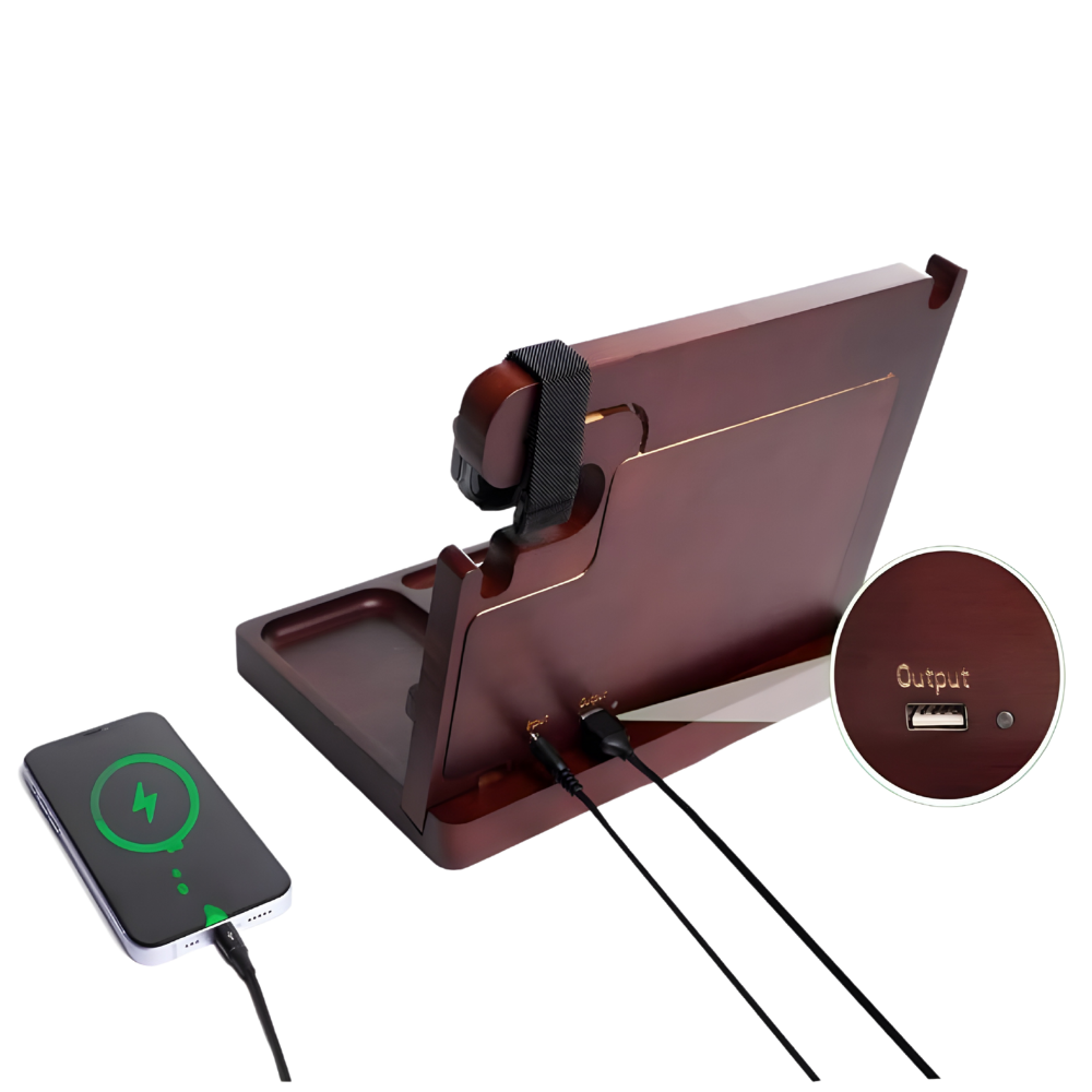 WNG-4131-Nightstand-Organizer-3 Nightstand Organizer with Dual Phone Wireless Charging Station