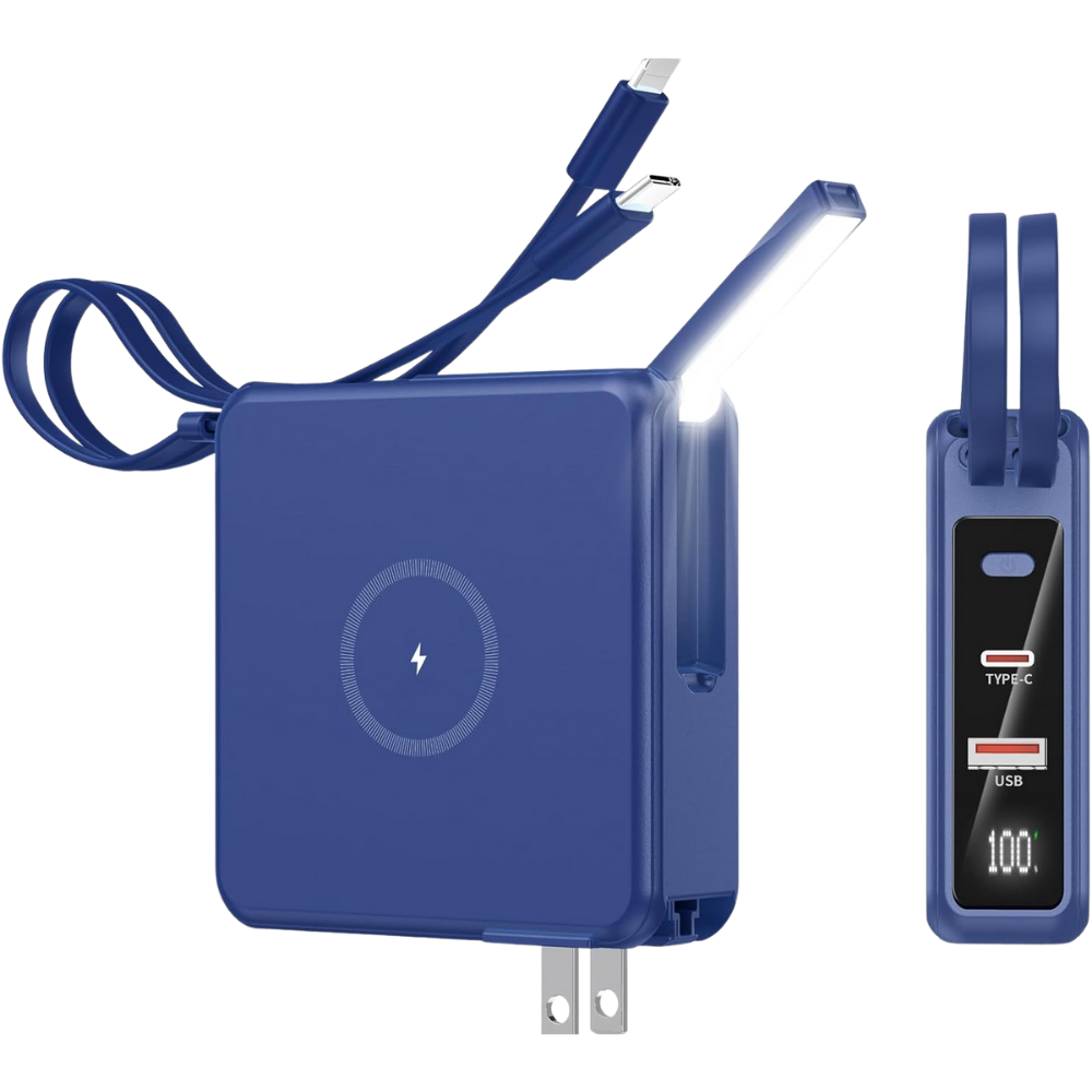 WNG-4140-1000-mAh-Power-Bank-4-5-Blue 10000mAh Power Bank with Built-in Cables & AC Wall Plug