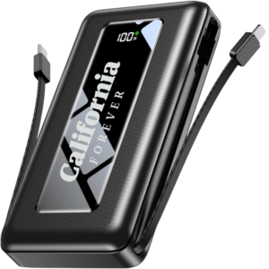 50000mAh Power Bank with Built-in Cables