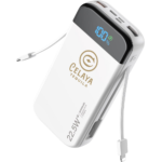 32000mAh Power Bank with Built-in Cables