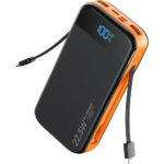 32000mAh Power Bank with Built-in Cables